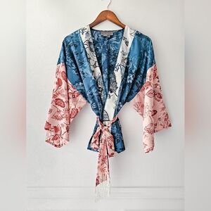 Anthropologie tori cropped kimono